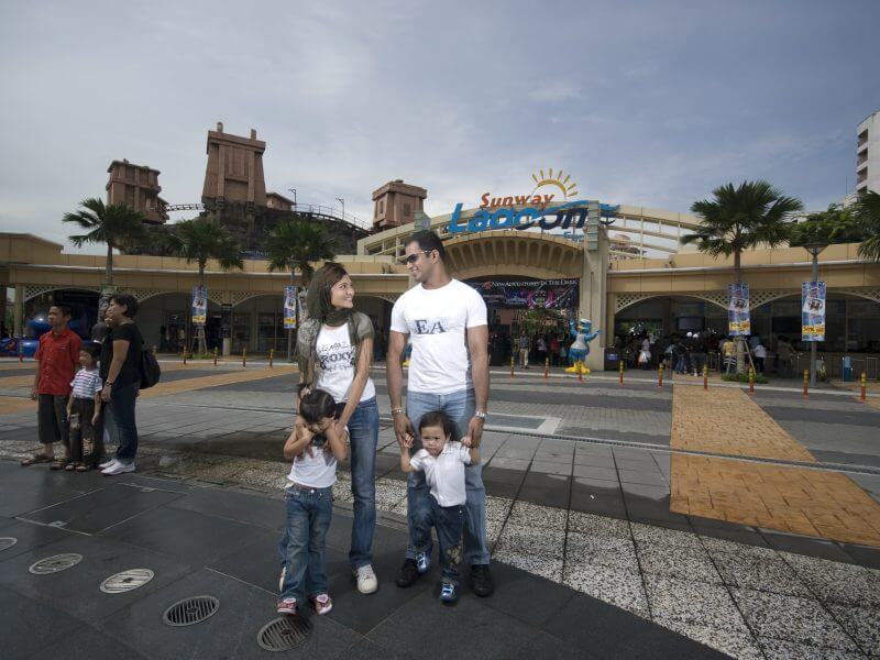 Family fun day at Sunway Lagoon Theme Park Selangor, Malaysia