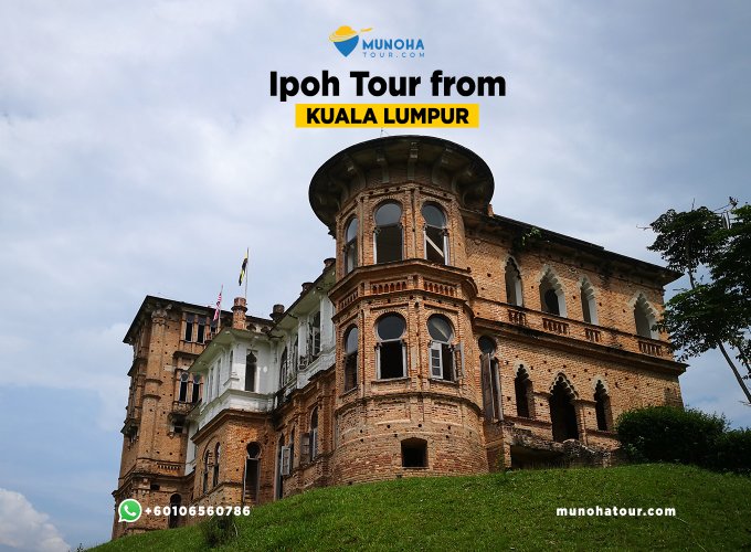 Tourists exploring Kellie's Castle in Ipoh during a private tour