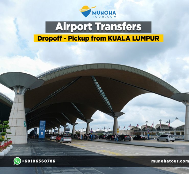 A comfortable and modern vehicle providing pick and drop services at Kuala Lumpur International Airport (KLIA).