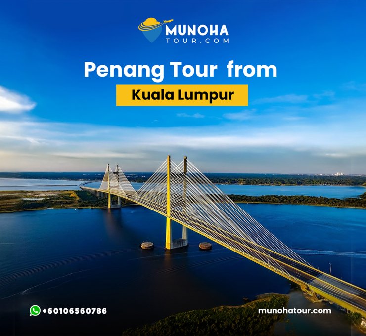 Tourists exploring the vibrant streets of Penang, with its historic architecture, street art, and cultural landmarks.